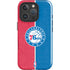 NBA Philadelphia 76ers Canvas Split iPhone 16 Pro Max Impact Case